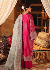 Silsila By Saad Shaikh X Meeral Embroidered Organza 3 Piece Unstitched Suit SSK25SF D-SHAFAQ